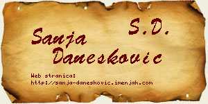 Sanja Danesković vizit kartica